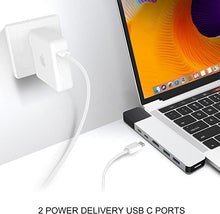 Load image into Gallery viewer, HyperDrive USB C Hub, NET 6-in-2 for MacBook Pro Air, Multi-Port USB-C Dongle, Gigabit Ethernet, 40Gbps 100W, 5Gbps 60W, 4K30Hz HDMI