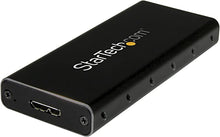 Load image into Gallery viewer, StarTech.com M.2 SSD Enclosure for M.2 SATA SSDs - USB 3.1 (10Gbps) with USB-C Cable - External Enclosure for USB-C Host - Aluminum (SM21BMU31C3)