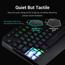 Load image into Gallery viewer, Redragon S101 Wired Gaming Keyboard and Mouse Combo RGB Backlit Gaming Keyboard with Multimedia Keys Wrist Rest and Red Backlit Gaming Mouse 3200 DPI for Windows PC Gamers (Black)