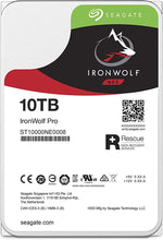 Load image into Gallery viewer, Seagate IronWolf Pro 10TB NAS Internal Hard Drive HDD –CMR 3.5 Inch SATA 6Gb/s 256MB Cache for RAID Network Attached Storage, Data Recovery Service – Frustration Free Packaging (ST10000NE0008)