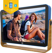 Load image into Gallery viewer, Kodak 10-Inch Smart Touch Screen Rechargeable Digital Picture Frame, Wi-Fi Enabled with HD Photo Display and Music/Video Support, Calendar, Weather and Location Updates (RWF-108) - Ocean Blue