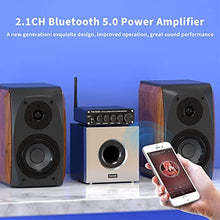 Load image into Gallery viewer, Fosi Audio BT30D Bluetooth 5.0 Stereo Audio Receiver Amplifier 2.1 Channel Mini Hi-Fi Class D Integrated Amp 50 Watt x2+100 Watt for Home Outdoor Passive Speakers/Subwoofer Powered Subwoofer