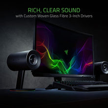 Load image into Gallery viewer, Razer Nommo Chroma: Custom Woven 3" Glass Fiber Drivers - Rear-Facing Bass Ports - Bass Knob w/ Automatic Gain Control - Razer Chroma Enabled - Full Range 2.0 PC Gaming Speakers, Black