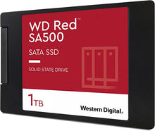 Load image into Gallery viewer, Western Digital 1TB WD Red SA500 NAS 3D NAND Internal SSD - SATA III 6 Gb/s, 2.5"/7mm, Up to 560 MB/s - WDS100T1R0A