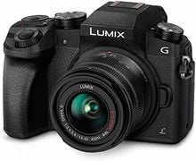 Load image into Gallery viewer, Panasonic LUMIX G7 4K Digital Camera, with LUMIX G VARIO 14-42mm Mega O.I.S. Lens, 16 Megapixel Mirrorless Camera, 3-Inch LCD, DMC-G7KK (Black)