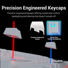 Load image into Gallery viewer, Redragon K552 Mechanical Gaming Keyboard 60% Compact 87 Key Kumara Wired Cherry MX Blue Switches Equivalent for Windows PC Gamers (RGB Backlit White)