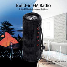 Load image into Gallery viewer, Xeneo X21 Portable Outdoor Wireless Bluetooth Speaker Waterproof with FM Radio, Micro SD Card Slot, AUX for Shower - Hard Travel Case Included