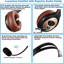 Load image into Gallery viewer, Emaiker Utra Comfort USB Headset with Noise Cancelling Microphone, Over Ear Stereo Computer Headphones with Mic fro PC Laptop for Dragon Dictation Teams Conference Office Work Skype Zoom Meeting Call