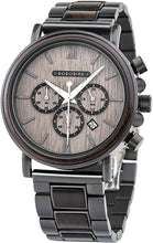Load image into Gallery viewer, BOBO BIRD 2021 New Men's Wrist Watches Stylish Wood Watch Analog Quartz Casual Wooden Wrist Watch with Gift Box (Grey)