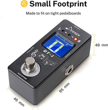 Load image into Gallery viewer, Donner Tuner Pedal, Dt-1 Chromatic Guitar Tuner Pedal with Pitch Indicator for Electric Guitar and Bass True Bypass