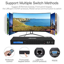 Load image into Gallery viewer, TESmart HDMI Matrix 4x4 Latest Updated 4k 30Hz Powered 4 in 4 Out HDMI Switch (8X8 A30-Basic Version + LAN Ports)