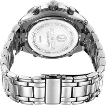 Load image into Gallery viewer, GOLDEN HOUR Luxury Stainless Steel Analog Digital Watches for Men Male Outdoor Sport Waterproof Big Heavy Wristwatch