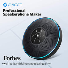 Load image into Gallery viewer, Bluetooth Speakerphone - eMeet M2 Black Conference Speaker for 5-8 People Business Conference 360º Voice Pickup 4 AI Microphone Self-Adaptive Conference Call Speaker Skype USB Speakerphone