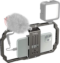 Load image into Gallery viewer, SmallRig Smartphone Video Rig, Filmmaking Vlogging Rig Metal Case Phone Video Stabilizer Aluminium Alloy Grip Tripod with Cold Shoe Mount for Videomaker Videographer - 2791