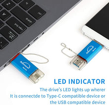 Load image into Gallery viewer, Avomoco USB 3.0/3.1 512GB Type C Dual High Speed Flash Drive for USB C Phones,Tablets,Photo Stick for Samsung Galaxy S8/S8+/S9/S9+,Note7/8/9,A6S/A9S,Google Pixel,LG,Hua Wei.
