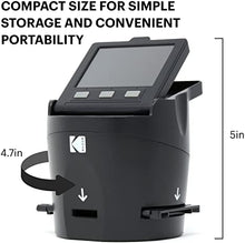 Load image into Gallery viewer, KODAK SCANZA Digital Film & Slide Scanner - Converts 35mm, 126, 110, Super 8 & 8mm Film Negatives & Slides to JPEG - Includes Large Tilt-Up 3.5" LCD, Easy-Load Film Inserts, Adapters & More