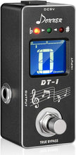 Load image into Gallery viewer, Donner Tuner Pedal, Dt-1 Chromatic Guitar Tuner Pedal with Pitch Indicator for Electric Guitar and Bass True Bypass