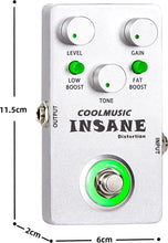 Load image into Gallery viewer, COOLMUSIC C-DI01 Insane Distortion Guitar Bass Distortion Pedal