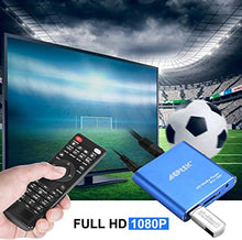 Load image into Gallery viewer, HDMI Media Player, Blue Mini 1080p Full-HD Ultra HDMI MP4 Player for -MKV / RM/ MP4 / AVI etc- HDD USB Flash Drive/HDD and SD Card
