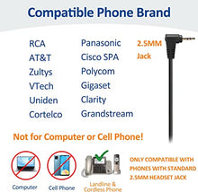 Load image into Gallery viewer, Wantek Telephone Headset with Microphone Noise Cancelling, Office Phone Headsets 2.5mm Jack Compatible with Panasonic AT&T ML17929 RCA Vtech Uniden Dect Cisco SPA Polycom and Cordless Phones(F602J25P)