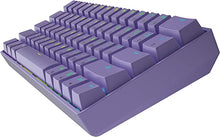 Load image into Gallery viewer, HK GAMING GK61 Mechanical Gaming Keyboard - 61 Keys Multi Color RGB Illuminated LED Backlit Wired Programmable for PC/Mac Gamer (Gateron Optical Brown, Lavender)