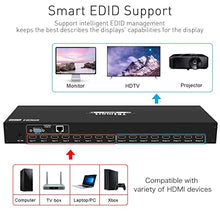 Load image into Gallery viewer, TESmart HDMI Matrix 4x4 Latest Updated 4k 30Hz Powered 4 in 4 Out HDMI Switch (8X8 A30-Basic Version + LAN Ports)
