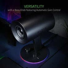 Load image into Gallery viewer, Razer Nommo Chroma: Custom Woven 3" Glass Fiber Drivers - Rear-Facing Bass Ports - Bass Knob w/ Automatic Gain Control - Razer Chroma Enabled - Full Range 2.0 PC Gaming Speakers, Black