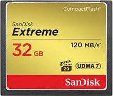 Load image into Gallery viewer, SanDisk 32GB Extreme CompactFlash Memory Card UDMA 7 Speed Up To 120MB/s - SDCFXSB-032G-G46