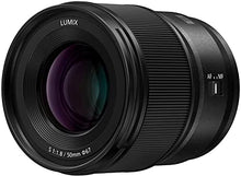 Load image into Gallery viewer, PANASONIC LUMIX S Series Camera Lens, 50mm F1.8 L-Mount Interchangeable Lens for Mirrorless Full Frame Digital Cameras, S-S50