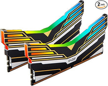 Load image into Gallery viewer, OLOy DDR4 RAM 16GB (2x8GB) Warhawk Aura Sync RGB 3200 MHz CL16 1.35V 288-Pin Desktop Gaming UDIMM (MD4U0832160BE0DA)