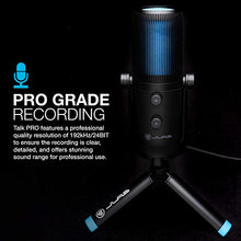 Load image into Gallery viewer, JLab Talk Pro USB Microphone | USB-C Output | Cardioid, Omnidirectional, Stereo, Bidirectional | 192k Sample Rate | 20Hz-20kHz Frequency Response | Volume, Gain Control, Quick Mute | Plug & Play