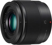 Load image into Gallery viewer, Panasonic LUMIX G Lens, 25mm, F1.7 ASPH, Mirrorless Micro Four Thirds, H-H025K (USA Black)