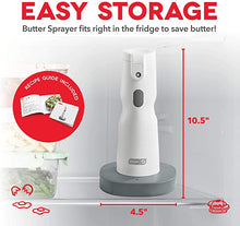 Load image into Gallery viewer, Dash Electric Butter Sprayer, 2 oz Cordless Butter Sprayer for Popcorn, Toast, Entrees and More - White