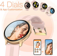 Load image into Gallery viewer, Smart Watch for Women, AGPTEK Smartwatch for Android and iOS Phones IP68 Waterproof Activity Tracker with Full Touch Color Screen Heart Rate Monitor Pedometer Sleep Monitor, Pink, LW11