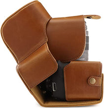 Load image into Gallery viewer, MegaGear MG1609 Ever Ready Leather Camera Case compatible with Canon EOS Rebel T7 (18-55mm), 2000D (18-55mm) - Light Brown