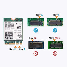 Load image into Gallery viewer, WiFi 6E (Gig+) Desktop Kit, AX210 Expands WiFi into 6GHz, 2230, 2x2 AX+BT 5.2+Tri-Band, Includes RF Cable (11 inch), 5dBi High Gain Antennas and Brackets