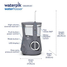 Load image into Gallery viewer, Waterpik Aquarius Water Flosser Professional For Teeth, Gums, Braces, Dental Care, Electric Power With 10 Settings, 7 Tips For Multiple Users And Needs, ADA Accepted, Gray WP-667