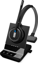 Load image into Gallery viewer, Sennheiser SDW 5036 (507020) - Single-Sided (Monaural) Wireless Dect Headset for Desk Phone Softphone/PC & Mobile Phone Connection Dual Microphone Ultra Noise Cancelling, Black