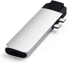 Load image into Gallery viewer, Satechi Aluminum Type-C Pro Hub Adapter with Ethernet - 4K HDMI, USB-C PD, Gigabit Ethernet, USB 3.0, Micro SD Card Slot - Compatible with 2020/2019 MacBook Pro and 2020/2018 MacBook Air (Silver)