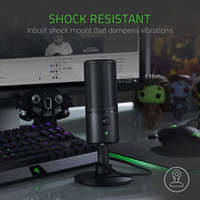 Load image into Gallery viewer, Razer Seiren X USB Streaming Microphone: Professional Grade - Built-In Shock Mount - Supercardiod Pick-Up Pattern - Anodized Aluminum - Classic Black