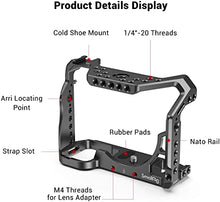 Load image into Gallery viewer, SmallRig A7RIII / A7III / A7M3 Camera Cage for Sony A7RIII / A7III / A7M3 Camera (ILCE-7RM3 / A7R Mark III), w/ Shoe Mount, Built-in NATO Rail, Accessible for Sony XLR-K2M/K1M, Black û 2087