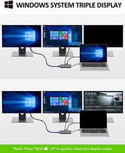 Load image into Gallery viewer, Docking Station Triple Display USB-C Docking Station Dual Monitor Adapter Laptop Hub USB C to 2 HDMI 4K +VGA+Ethernet+100W Type C PD+4USB+Data for Dell/HP/Lenovo/MacBook Laptop Pro with Thunderbolt 3