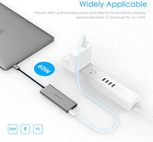 Load image into Gallery viewer, LENTION USB-C Multi-Port Hub with 4K HDMI Output, 4 USB 3.0, Type C Charging Compatible 2021-2016 MacBook Pro, New Mac Air & Surface, Chromebook, More, Stable Driver Adapter (CB-C35, Space Gray)