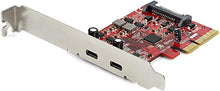 Load image into Gallery viewer, StarTech.com PCIe USB 3.1 Card - 2x USB C 3.1 Gen 2 10Gbps - PCIe Gen 3 x4 - ASM3142 Chipset - USB Type C PCI Express Card (PEXUSB312C3)