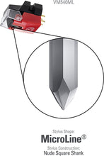 Load image into Gallery viewer, Audio-Technica VM540ML MicroLine Dual Moving Magnet Stereo Turntable Cartridge Red