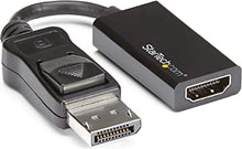 Load image into Gallery viewer, StarTech.com DisplayPort to HDMI Adapter - 4K 60Hz Active DP 1.4 to HDMI 2.0 Video Converter - DP to HDMI Monitor/TV/Display Cable Adapter Dongle - Latching DP Connector (DP2HD4K60S)
