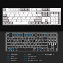 Load image into Gallery viewer, Durgod Taurus K310 Mechanical Gaming Keyboard - 104 Keys - Double Shot PBT - NKRO - USB Type C (Cherry Red, White)