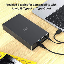 Load image into Gallery viewer, Vantec NST-371C31-BK NexStar Gx USB 3.1 Gen 2 Type-C 3.5" Sata HDD/SSD Enclosure, Comes with C to C and C to A Cable, Aluminum Casing, Black