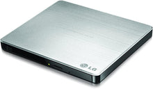 Load image into Gallery viewer, LG Electronics 8X USB 2.0 Super Multi Ultra Slim Portable DVD+/-RW External Drive with M-DISC Support, Retail (Silver) GP60NS50
