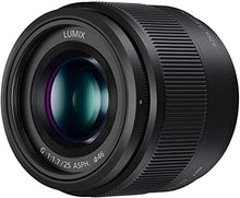 Load image into Gallery viewer, Panasonic LUMIX G Lens, 25mm, F1.7 ASPH, Mirrorless Micro Four Thirds, H-H025K (USA Black)